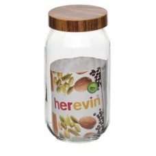 Банка для сыпучих продуктов Solmazer Woody, 1 л (kastd) в магазинах Ашан