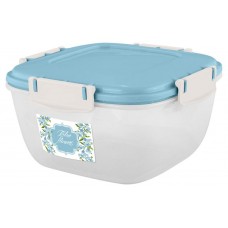 Контейнер для продуктов Sugar&Spice Blue flowers Barberry герметичный квадратный, 0,7 л (kastd) в магазинах Ашан