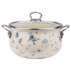 Кастрюля Катюша Ситец эмалированная, 5 л (kastd) в магазинах Ашан