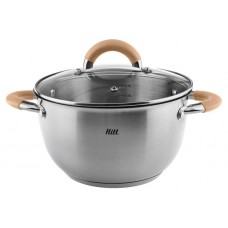 Кастрюля Hitt Organic стеклянная крышка индукция, 1,8 л 16 см (kastd) в магазинах Ашан