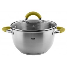 Кастрюля Hitt Organic стеклянная крышка индукция, 2,5 л 18 см (kastd) в магазинах Ашан