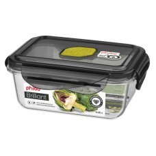 Контейнер для продуктов Phibo Brilliant герметичный с клапаном черный, 450 мл (kastd) в магазинах Ашан