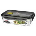 Контейнер для продуктов Phibo Brilliant герметичный с клапаном черный, 1 л (kastd)