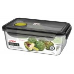 Контейнер для продуктов Phibo Brilliant герметичный с клапаном черный, 1,35 л (kastd)