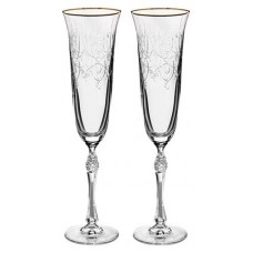 Бокал для шампанского CRYSTAL BOHEMIA 2 шт, 190 мл (kastd) в магазинах Ашан