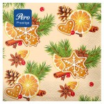 Салфетки бумажные Pero Prestige Глинтвейн трехслойные 33х33 см, 20 л (kastd)