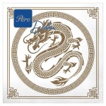Салфетки бумажные Pero Deluxe Золотой Мушу трехслойные 33х33 см, 20 л (kastd)