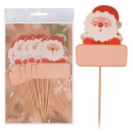 Шпажки для канапе Мультидом Дед Мороз, 6 шт (kastd) Шпажки для канапе Мультидом Дед Мороз, 6 шт (kastd)