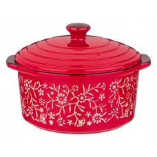 Горшок для запекания Agness красный, 0,6 л (kastd) в магазинах Ашан