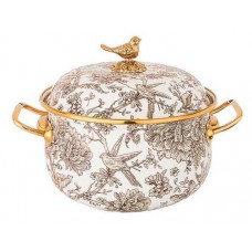 Кастрюля Agness Royal Garden с крышкой, 2,1 л (kastd) в магазинах Ашан