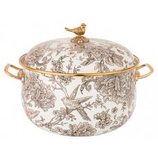 Кастрюля Agness Royal Garden с крышкой, 3,8 л (kastd) в магазинах Ашан