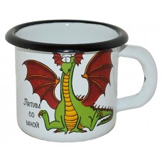 Кружка Стальэмаль Дракон эмалированная, 250 мл (kastd) в магазинах Ашан