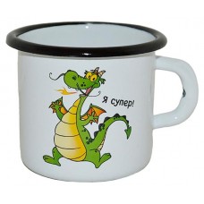 Кружка Стальэмаль Дракон эмалированная, 400 мл (kastd) в магазинах Ашан