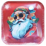 Тарелки одноразовые бумажные Christmas, 20х20 см, 6 шт (kastd)