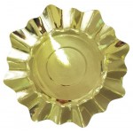 Тарелки одноразовые бумажные Золото, d 29,5 см, 3 шт (kastd)