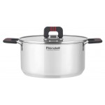 Кастрюля Rondell Stripes с крышкой 20 см, 2,8 л (kastd) Кастрюля Rondell Stripes с крышкой 20 см, 2,8 л (kastd)