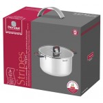 Кастрюля Rondell Stripes с крышкой 24 см, 5,2 л (kastd) Кастрюля Rondell Stripes с крышкой 24 см, 5,2 л (kastd)