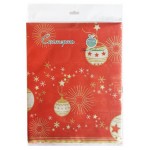 Скатерть бумажная Vitto Елочные игрушки, 120х180 см (kastd) Скатерть бумажная Vitto Елочные игрушки, 120х180 см (kastd)