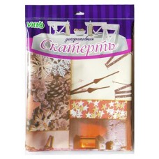 Скатерть Vitto Праздник ПВХ на тканевой основе, 120х180 см (kastd) в магазинах Ашан