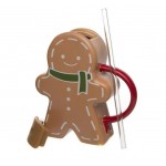 Кружка Имбирный пряник с трубочкой, 650 мл (kastd) Кружка Имбирный пряник с трубочкой, 650 мл (kastd)