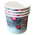Салатники одноразовые бумажные Елочные украшения, 395 мл, 4 шт (kastd) Салатники одноразовые бумажные Елочные украшения, 395 мл, 4 шт (kastd)