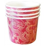 Салатники одноразовые бумажные Драконий узор, 395 мл, 4 шт (kastd) Салатники одноразовые бумажные Драконий узор, 395 мл, 4 шт (kastd)