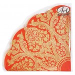 Салфетки одноразовые бумажные Bouquet трехслойные круглые красные d 32 см, 12 л (kastd) Салфетки одноразовые бумажные Bouquet трехслойные круглые красные d 32 см, 12 л (kastd)