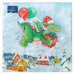 Салфетки одноразовые бумажные Bouquet Добрый дракон трехслойные, 33х33 см, 20 л (kastd) Салфетки одноразовые бумажные Bouquet Добрый дракон трехслойные, 33х33 см, 20 л (kastd)