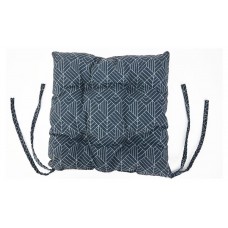 Подушка на стул NAT Черная графика, 38х38 см (kastd) в магазинах Ашан