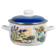 Кастрюля Стальэмаль Горная лаванда, 3 л (kastd) в магазинах Ашан