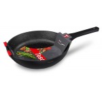 Сковорода Нева Металл Посуда Tesoro Black, 28 см (kastd)