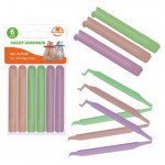 Набор зажимов Мультидом 9,5 см, 6 шт (kastd) Набор зажимов Мультидом 9,5 см, 6 шт (kastd)