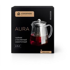 Чайник Atmosphere of Art стеклянный заварочный Aura, 0.75 л (kastd) в магазинах Ашан
