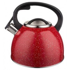 Чайник Agness красный со свистком, 2,5 л (kastd) в магазинах Ашан
