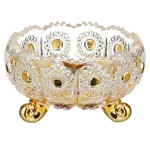 Конфетница Lefard Gold Glass, 11х7 см (kastd)