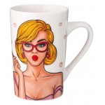 Кружка фарфоровая Agness Women's Secret, 385 мл (kastd)