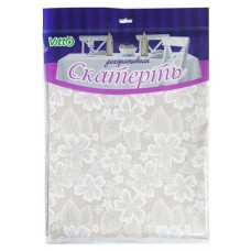 Скатерть для стола Vitto из ПВХ с тиснением на тканевой основе Цветы, 130х110 см (kastd) в магазинах Ашан