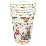 Стакан одноразовый бумажный 200 мл зайка, 6 шт (kastd)