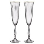 Бокал для шампанского CRYSTAL BOHEMIA Frefata 190 мл, 2 шт (kastd)