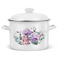 Кастрюля эмалированная Hitt Lumiere с крышкой, 1,5 л (kastd) в магазинах Ашан