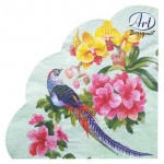 Салфетки одноразовые бумажные трехслойные круглые Райский сад 32 см, 12 шт (kastd) Салфетки одноразовые бумажные трехслойные круглые Райский сад 32 см, 12 шт (kastd)