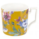 Кружка Nouvelle Home Цветы красная, 380 мл (kastd)