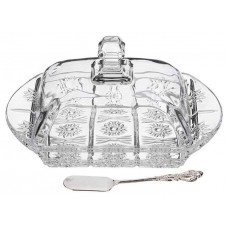 Масленка и нож Lefard Muza Crystal, 18х11х11 см (kastd) в магазинах Ашан