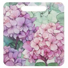 Доска разделочная деревянная с декором Гортензии, 21х19,5 см (kastd) в магазинах Ашан