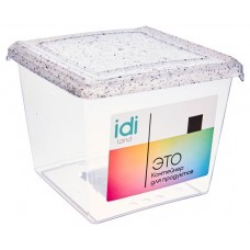 Контейнер для продуктов Idiland Гранит квадратный, 1 л (kastd) в магазинах Ашан