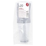 Набор одноразовых стаканов Actuel пластик, 20х200 мл (kastd) Набор одноразовых стаканов Actuel пластик, 20х200 мл (kastd)