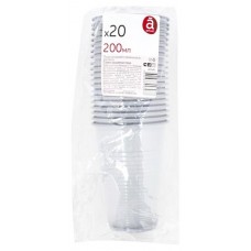 Набор одноразовых стаканов Actuel пластик, 20х200 мл (kastd) в магазинах Ашан