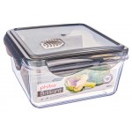 Контейнер для продуктов Phibo Brilliant герметичный с клапаном черный, 1,15 л (kastd)