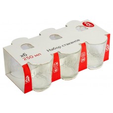 Набор низких стаканов Actuel Геометрия 250 мл, 6 шт (kastd) в магазинах Ашан