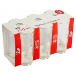 Набор стаканов Actuel Геометрия высокие 230 мл, 6 шт (kastd) Набор стаканов Actuel Геометрия высокие 230 мл, 6 шт (kastd)